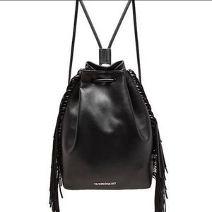 VS Fringe Drawstring Backpack